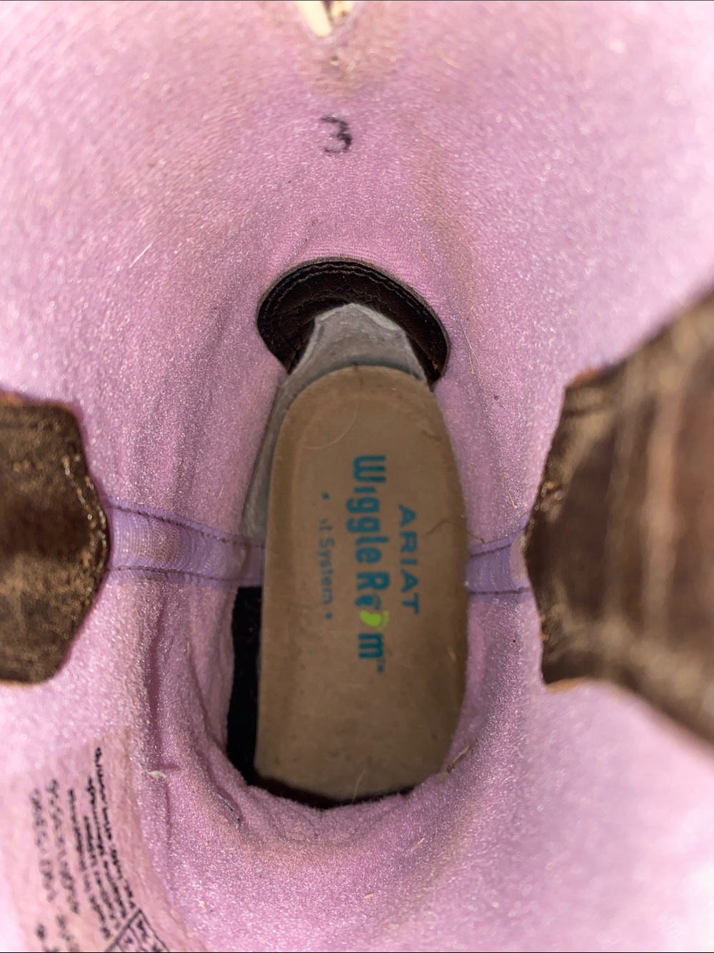 ARIAT GIRLS' TOMBSTONE WESTERN BOOTS - BROAD SQUARE TOE - Picture 7 of 8